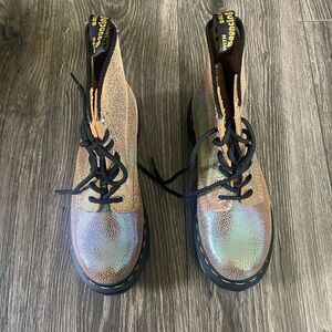 Dr. Martens Holographic Lace-Up Boots